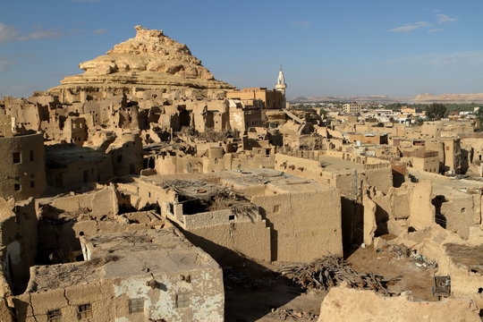 Die alte Oasen Stadt Siwa in der Sahara von &Auml;gypten
