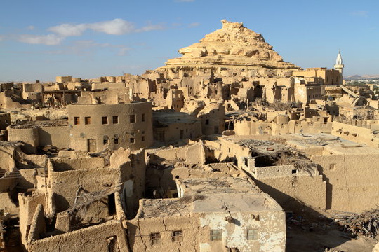 Die alte Oasen Stadt Siwa in der Sahara von &Auml;gypten