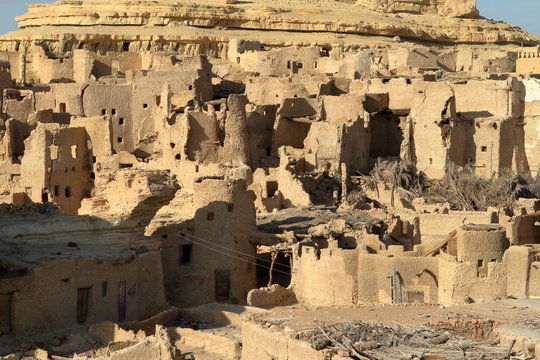 Die alte Oasen Stadt Siwa in der Sahara von &Auml;gypten