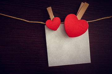 Valentines Day background with hearts