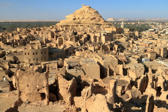 Die alte Oasen Stadt Siwa in der Sahara von &Auml;gypten