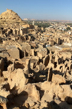 Die alte Oasen Stadt Siwa in der Sahara von &Auml;gypten 