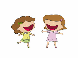 Two funny girls