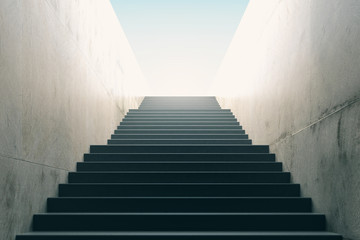 Fototapeta na wymiar Stairs from underground upward
