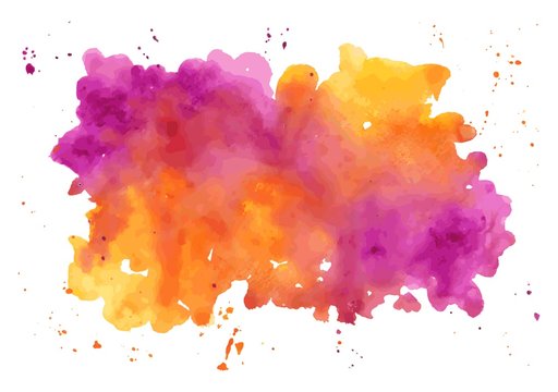 Vector watercolor abstract hand painted background. Watercolor t