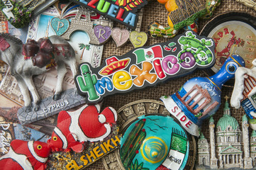 colorful fridge magnets