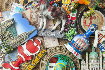 colorful fridge magnets