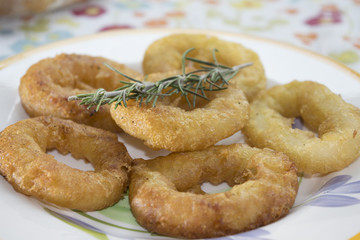 squid rings fried in batter