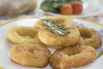 squid rings fried in batter
