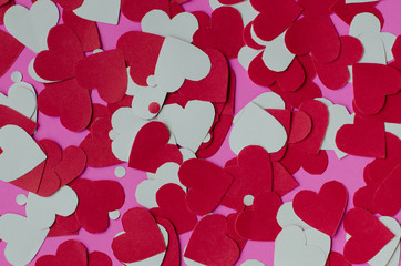 Background of Paper Heart Shape.