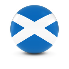 Scottish Flag Ball - Flag of Scotland on Isolated Sphere