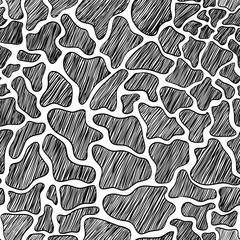 Graphic Seamless Pattern Of Giraffe Skin.