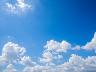 cloudscape blue sky in sunny day
