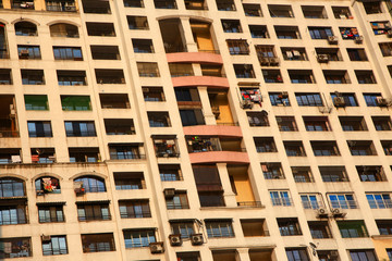 Colorful huge apartment complex in Mumbai suburbs

