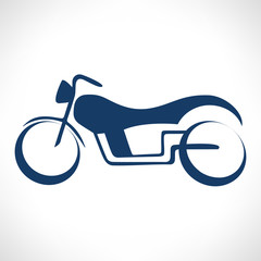 Motorcycle vector. Bike symbol.