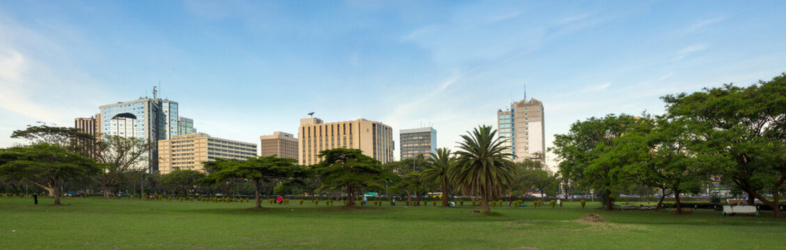 Nairobi downtown panorama