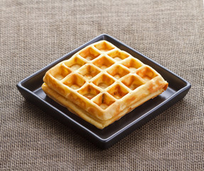 Sweet traditional Belgian waffles