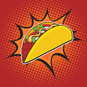 Fototapeta Taco fast food