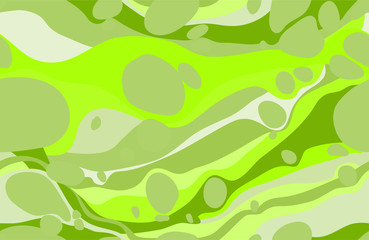 green seamless ebru pattern