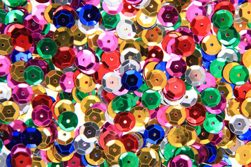 Fototapeta na wymiar color metal confetti texture
