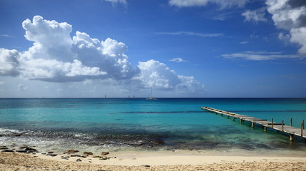 plage et ponton d'embarquement de La Romana