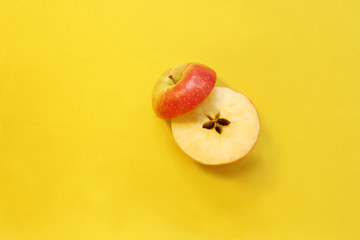 apple cut into pieces