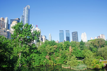 Fototapeta premium New York, skyline visto da Central Park, 14 settembre 2014