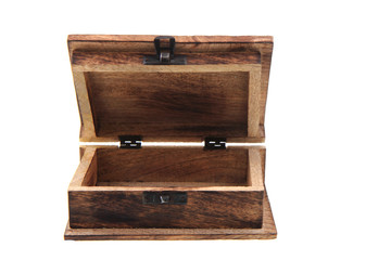 old empty wooden box