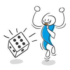 Stick Figure Series Blue