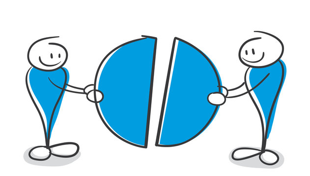Stick Figure Series Blue
