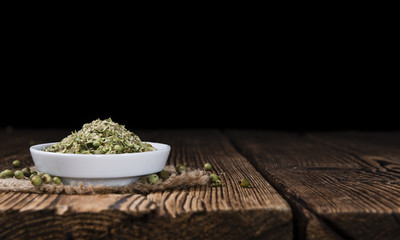 Heap of green Peppercorns