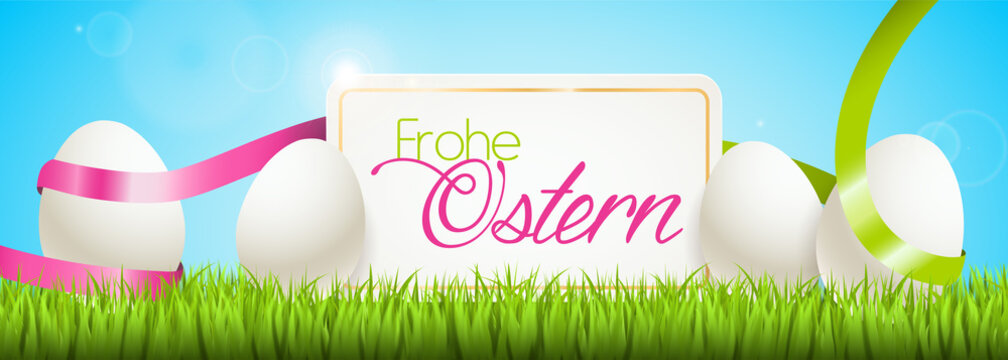 Frohe Ostern Banner