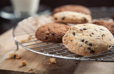 Cookies frisch aus dem Backofen