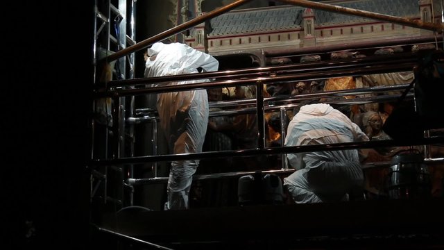 Restorers Is Working On The Icon In The Cathedral2