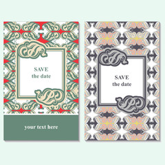 Set of vector card templates