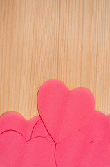 Abastract background with paper hearts