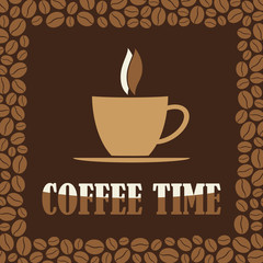 Coffee Time or Break Design Card