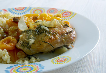 Apricot and Almond Tagine