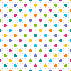 Vector Background # Polka Dot Pattern,Colorful