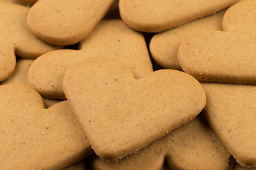 Gingerbread hearts cookies