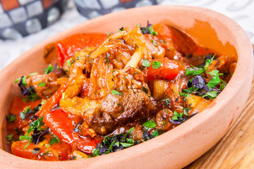 Lamb stew with vegetables