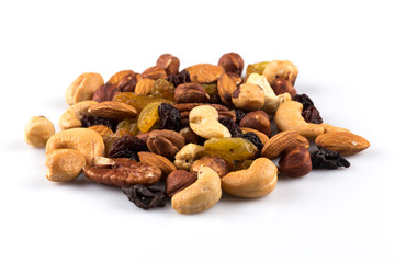 Mix nuts and dry fruits