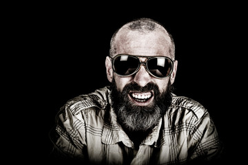 Man with beard and sunglasses