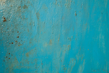metal surface painted in blue color