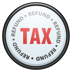 Tax Refund button sign