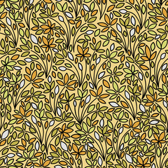 Seamless floral pattern. Flowers texture