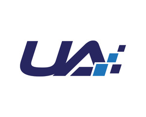 UA digital letter logo