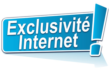 exclusivité internet sur étiquette bleue