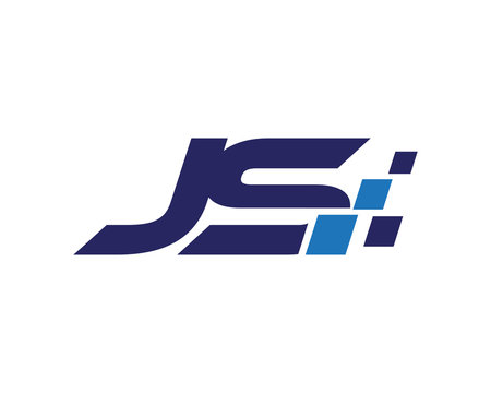 JS digital letter logo