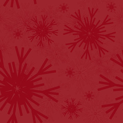 Naklejka na ściany i meble Seamless Christmas pattern with snowflakes